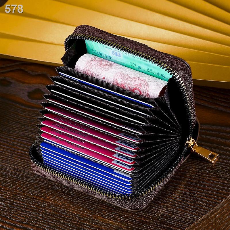 Bao đựng thẻ dành cho phụ nữ bằng vải canvas cao cấp tinh tế chống tẩy dầu nhiều ngăn nhỏ gọn siêu mỏng dung l