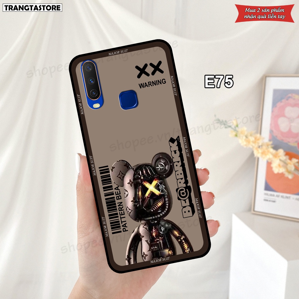 Ốp Vivo U10 / Y11 / Y12 / Y15 / Y17 in hình gấu Bearbrick,Metal Style,Doremon siêu dễ thương chất lượng
