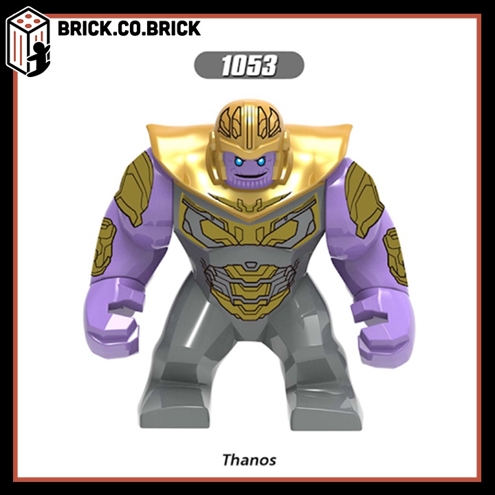 Phản Diện Thanos Tím Đồ chơi Lắp Ráp Siêu Anh Hùng Biệt Đội Báo Thù Bản Lớn Bigfig X1053
