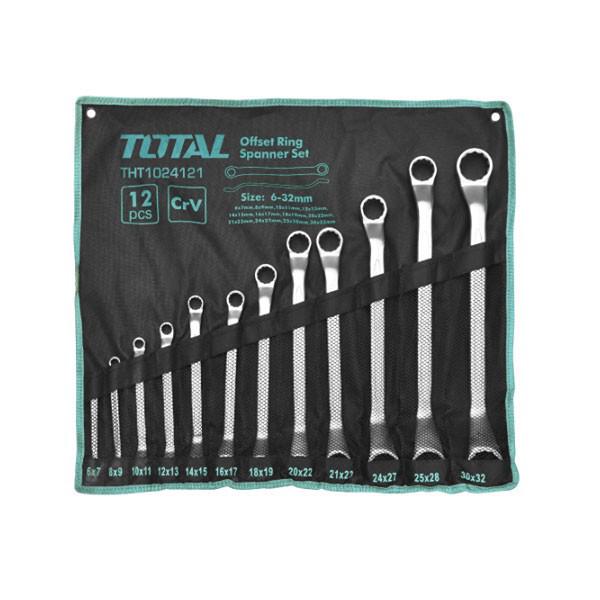 6-32MM BỘ CỜ LÊ HAI ĐẦU VÒNG 12 CHI TIẾT TOTAL THT1024121
