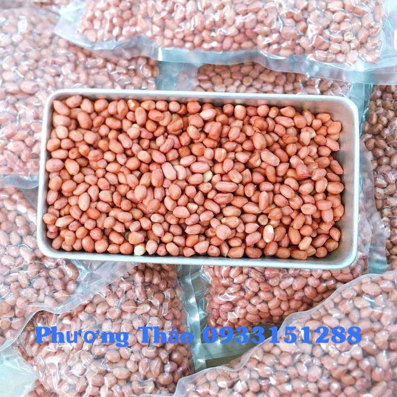 Lạc quê bóc vỏ hạt chắc đều không có hạt lép gói 1kg