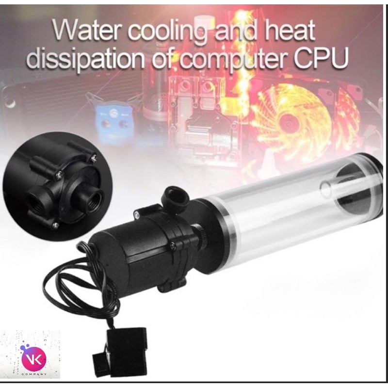 Pump bơm kèm bình chứa nước tản nhiệt cho Máy Tính