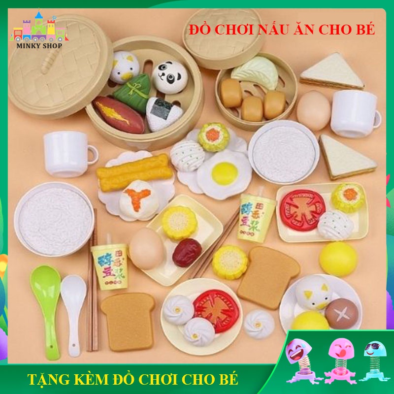 ▤Sale Sốc Đồ Chơi Nấu Ăn Nhà Bếp 58 Chi Tiết Và 88 Chất Liệu An Toàn, Trẻ Em Cho Bé Gái Trai