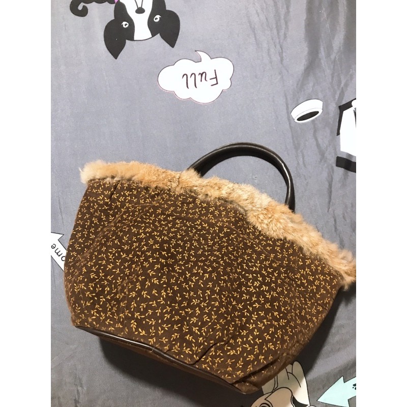 Túi xách Retro phối lông