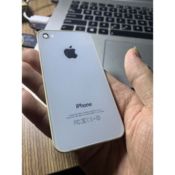 Nắp lưng iphone 4 màu trắng tháo máy