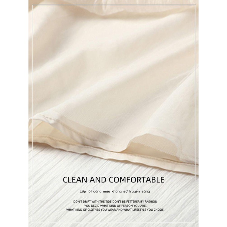 Set Áo Váy Lưới Eo Cao Dáng Chữ a Thời Trang 2022 Dễ Thương Cho Nữ