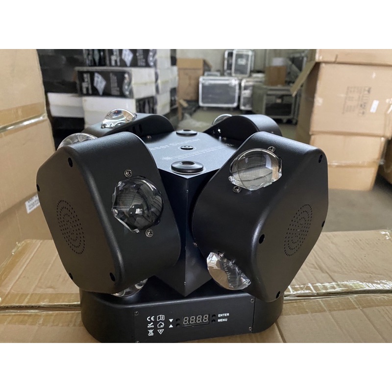 Đèn moving 4 đầu 16 mắt 3in1