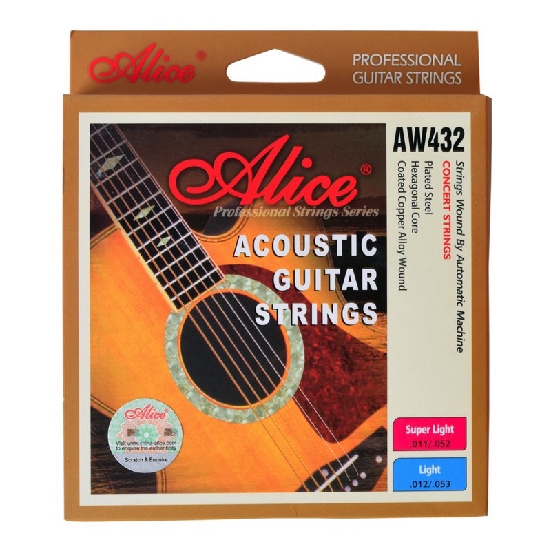 Dây đàn guitar acoustic Alice Aw432, aw436, aw435, a406, a206