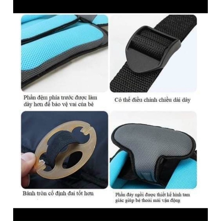 GHẾ NGỒI ÔTÔ AN TOÀN  CHO BÉ CÓ GỐI TỰA ĐẦU TIỆN DỤNG.tho