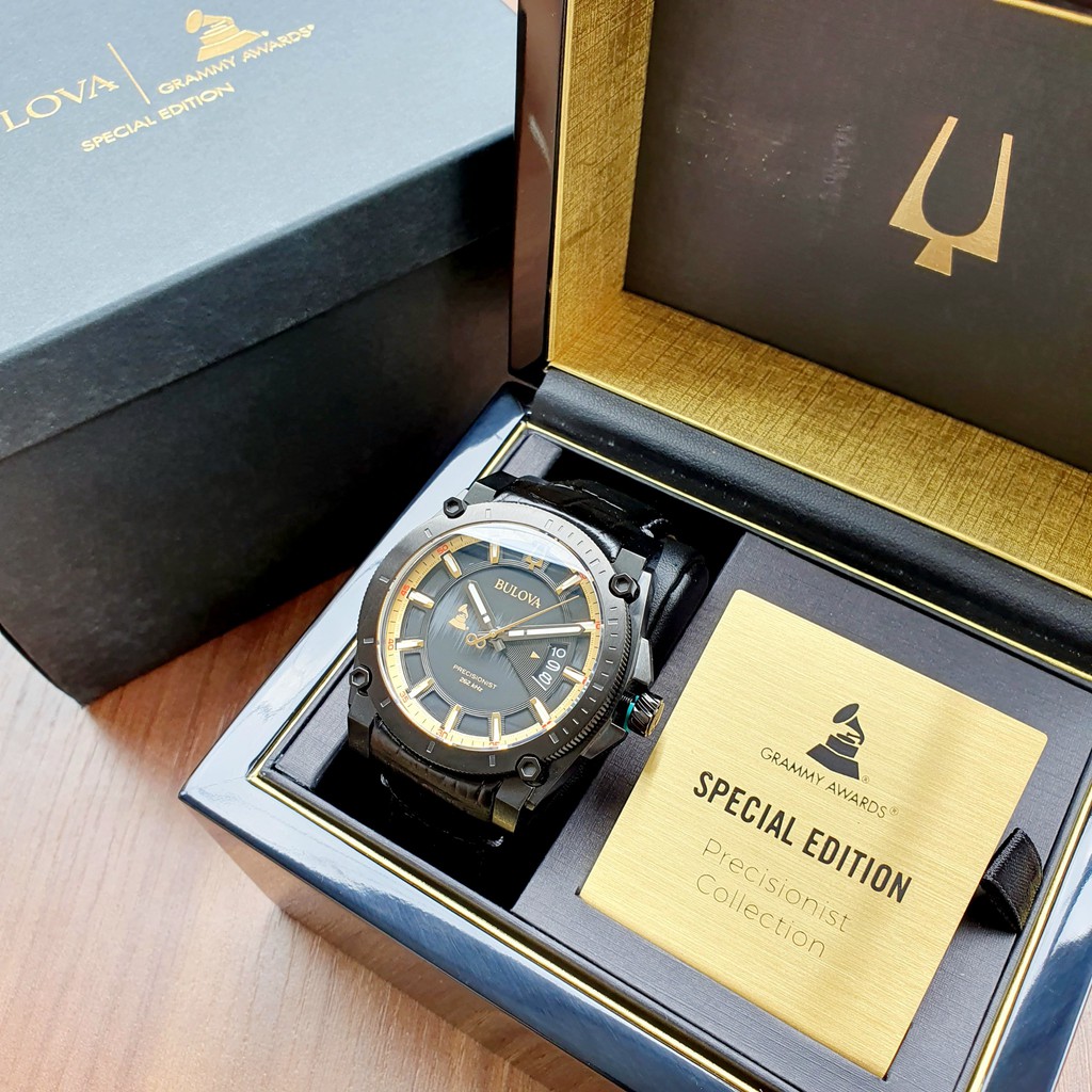 Đồng hồ nam Bulova Precisionist Men's Special Grammy Edition Quartz 46.5mm Watch 98B294
