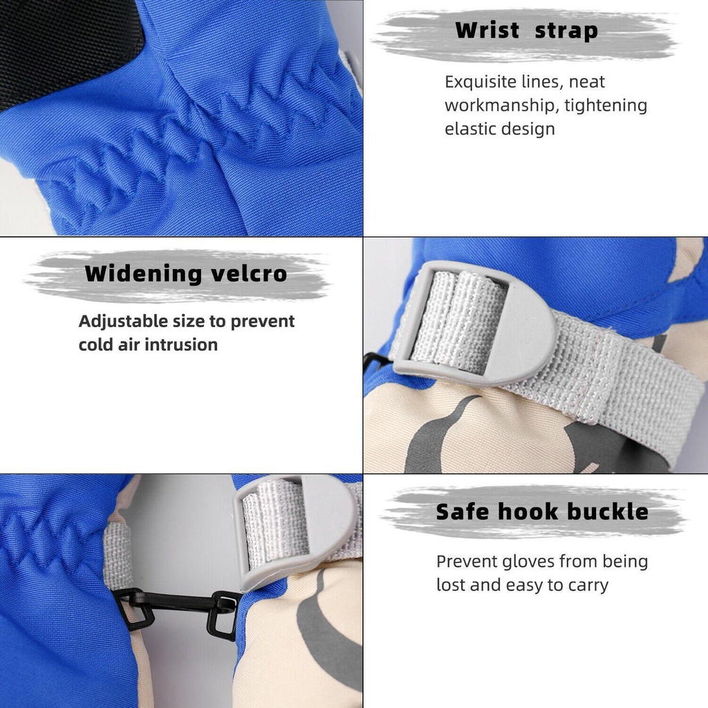 Găng Tay Trượt Tuyết Mùa Đông Chống Trượt Cho Trẻ Em