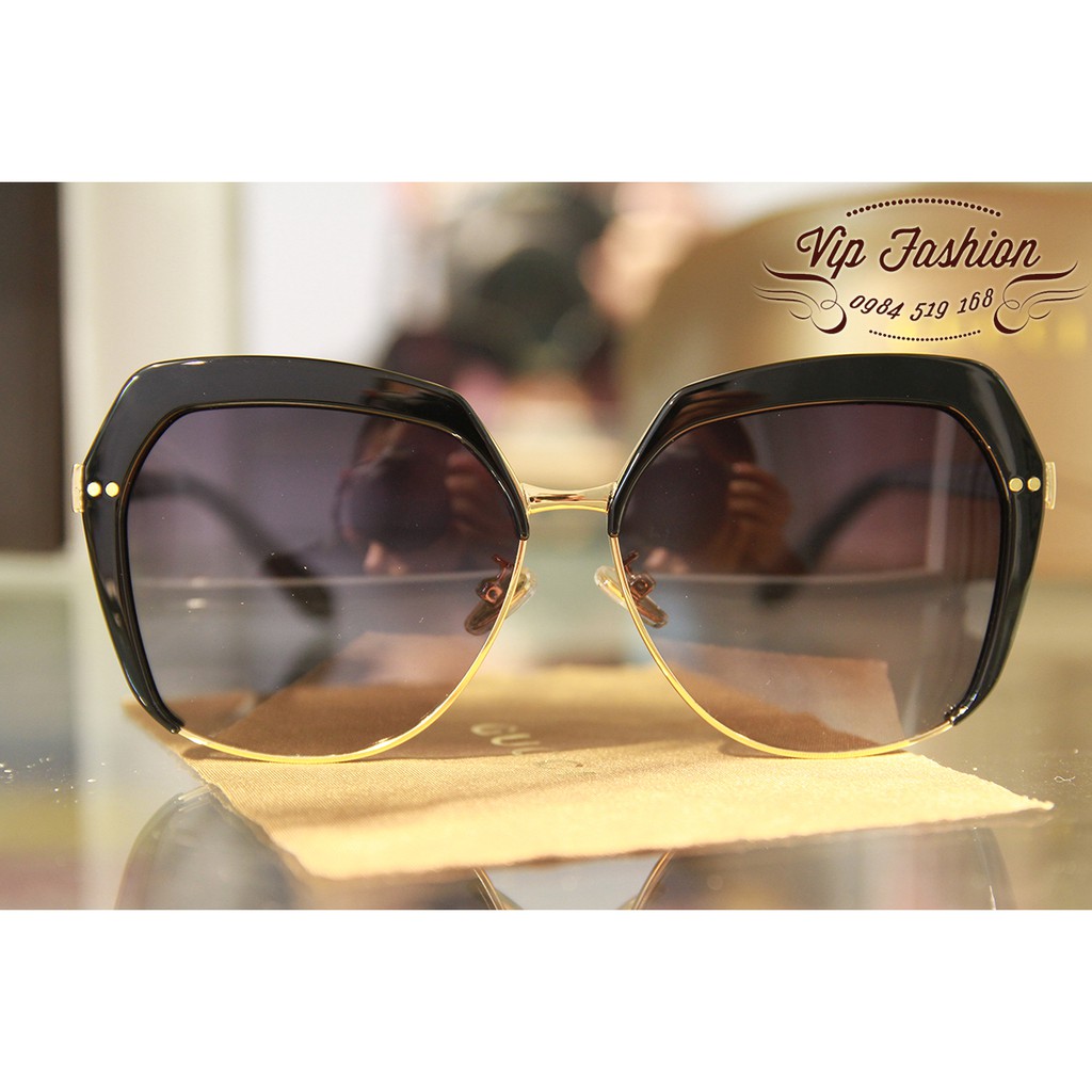 Kính mát nữ thời trang dáng lục giác CD cao cấp. Kính râm nữ chống lóa Polarized, chống UV400