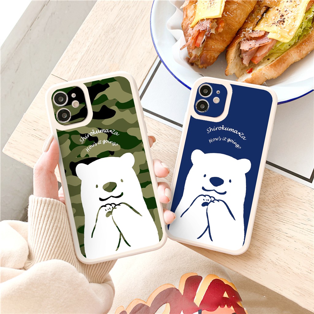 ỐP LƯNG IPHONE Gấu Shirokumaza  ốp iphone 12 pro/13pro/13promax/7/7+/8/8+/X/XS/XSM/11/11PMROMAX tr1141