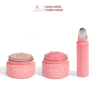 Bộ chu trình 3 bước làm hồng môi dưỡng môi mềm mịn HERLY Lip Care [HLCB5]