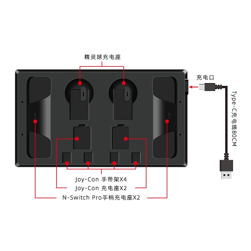 Đế Sạc Đa Năng Cho Máy Chơi Game Nintendo Switch