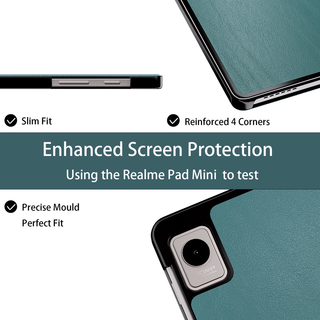 Ốp Máy Tính Bảng Có Giá Đỡ Nam Châm Gấp Ba Khúc Cho 2022 OPPO Realme Pad X Tablet Case 11 inch Realme Pad Mini 8.7 inch