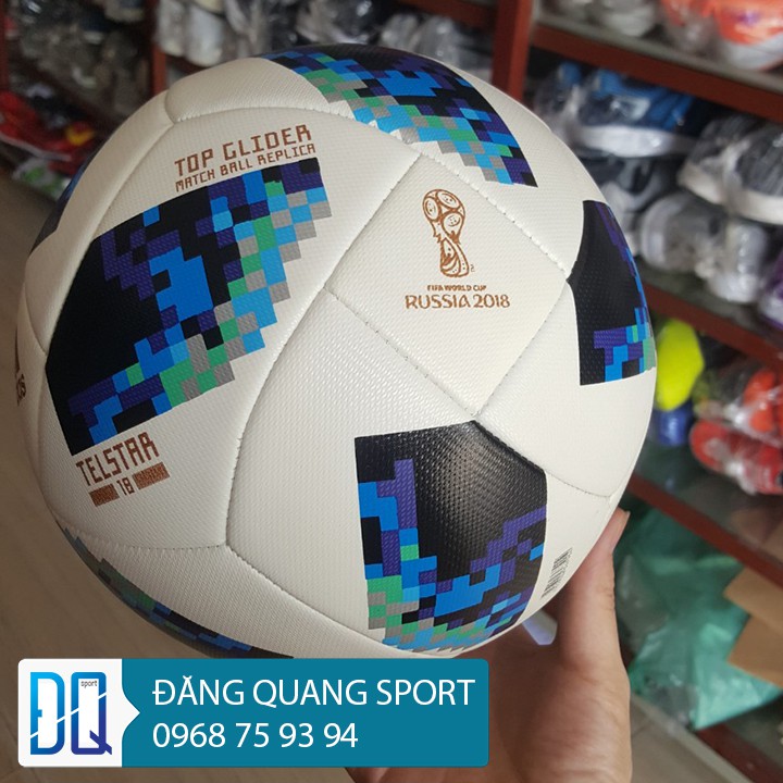 Quả bóng đá World Cup 2018 TELSTAR size 5 ( tặng kèm kim bơm bóng và túi lưới đựng bóng )