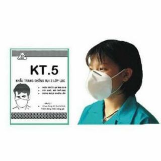 KHẨU TRANG KT5 Xám 3 lớp dùng đc nhiều lần