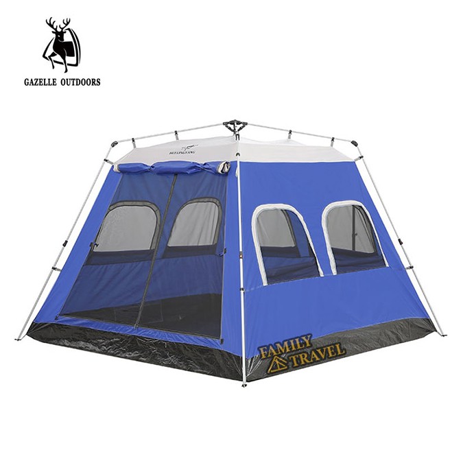 Lều dã ngoại tự bung dành cho 5-8 người Gazelle Outdoors GL1513- Lều du lịch tự bung cỡ lớn- Family Travel