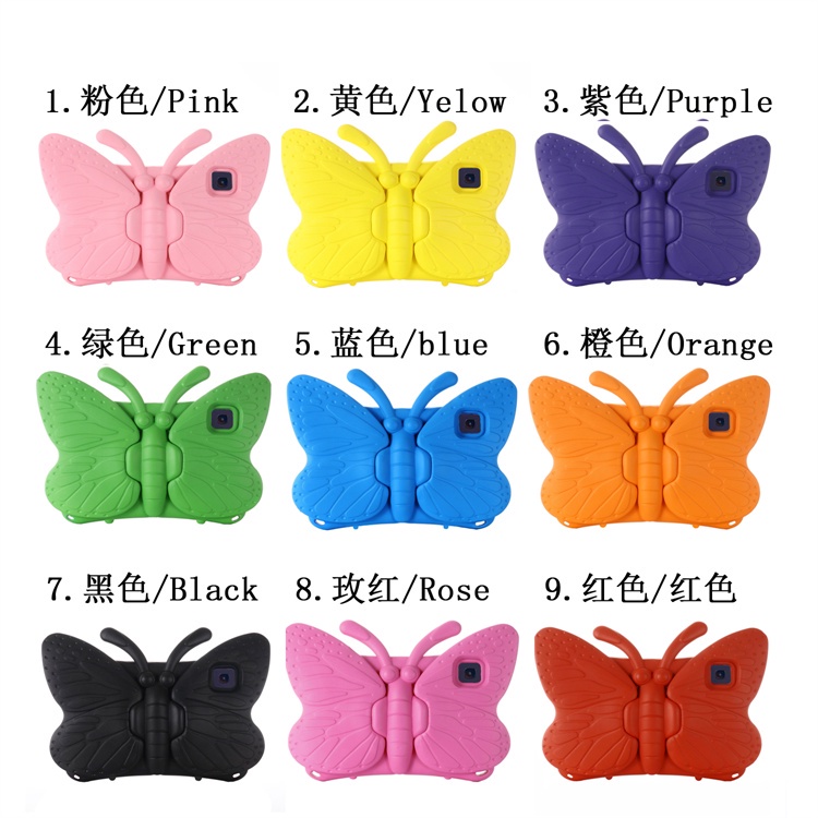 Ốp Máy Tính Bảng Bằng EVA Silicone Chống Sốc Hình Bướm Cho iPad Air 4th 5th Gen 10.9 inch 2022 Pro 11 inch 2018 2020 2021