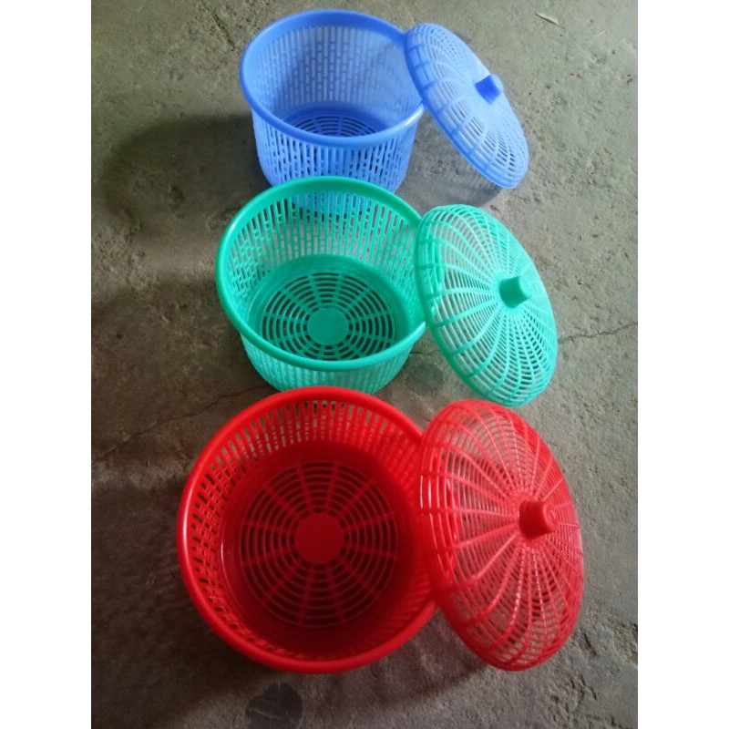 Rổ nhựa có nắp đậy siêu xinh, siêu tiện lợi , nhỏ gọn