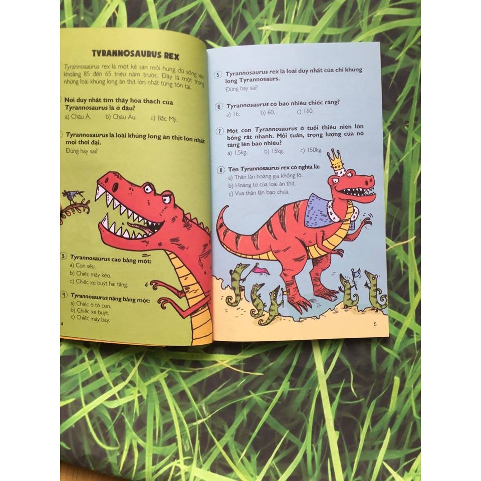 Sách - Những Câu Đố Khoa Học Dành Cho Học Sinh Về Khủng Long (Dinosaur Quizzes) Gigabook