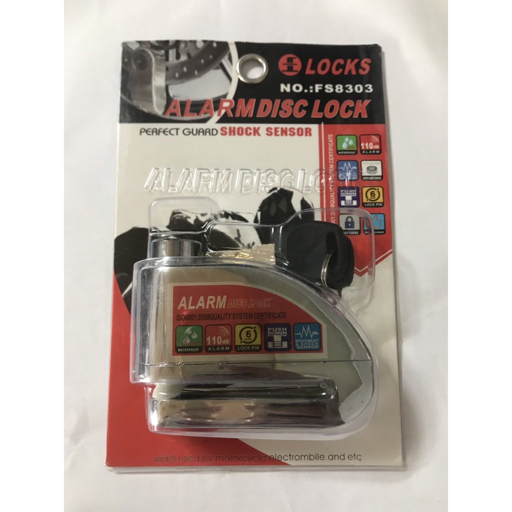 KHÓA ĐĨA CHỐNG TRỘM ( Có chuông báo ) KINBAR ALARM LOCK LOẠI FS8303