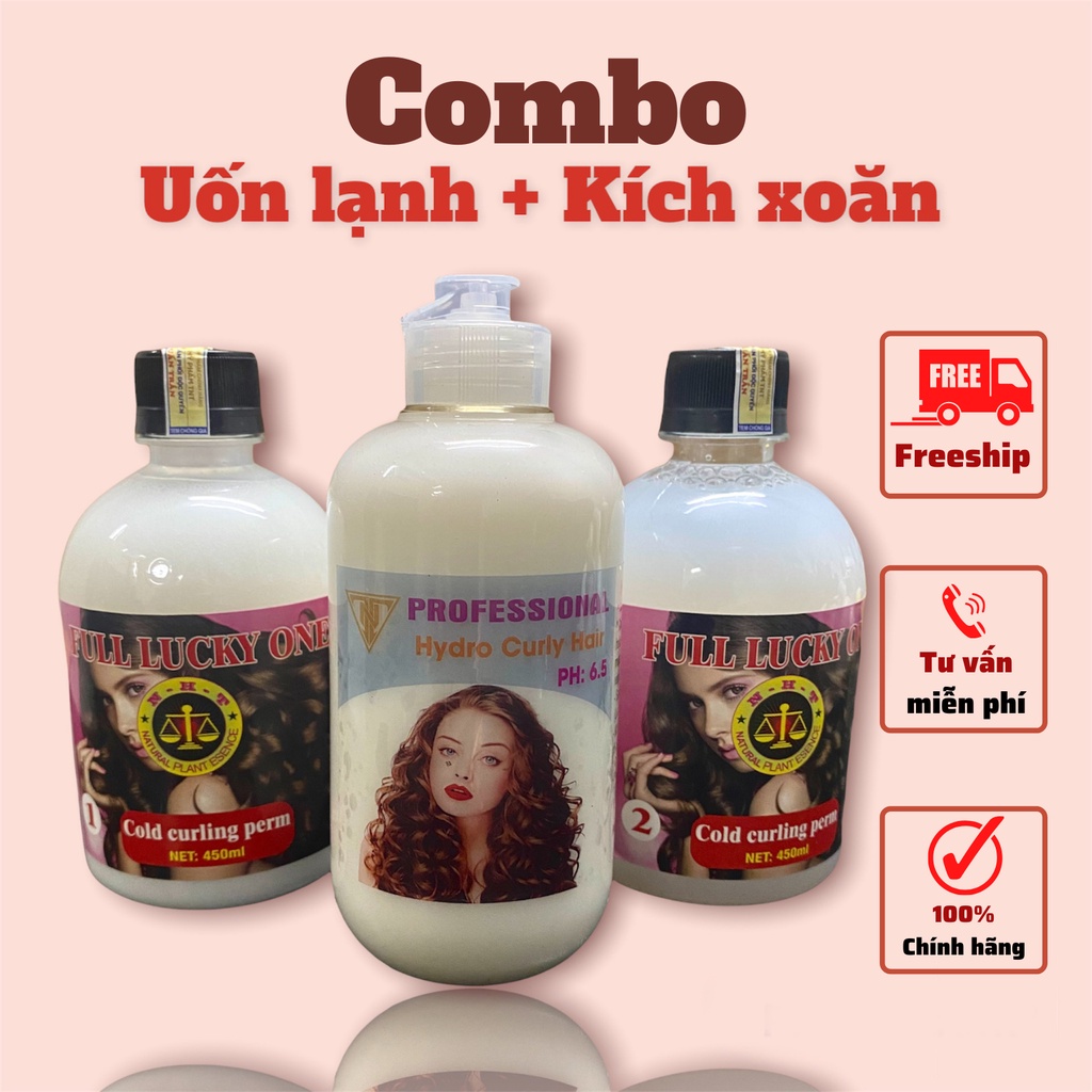 Combo Thuốc Uốn Lạnh TNT và Kích Xoăn TNT, sản phẩm hỗ trợ uốn tóc xoăn hơn và đơn giản hơn