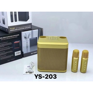 Loa bluetooth karaoke YS-203 kèm 2 micro không dây