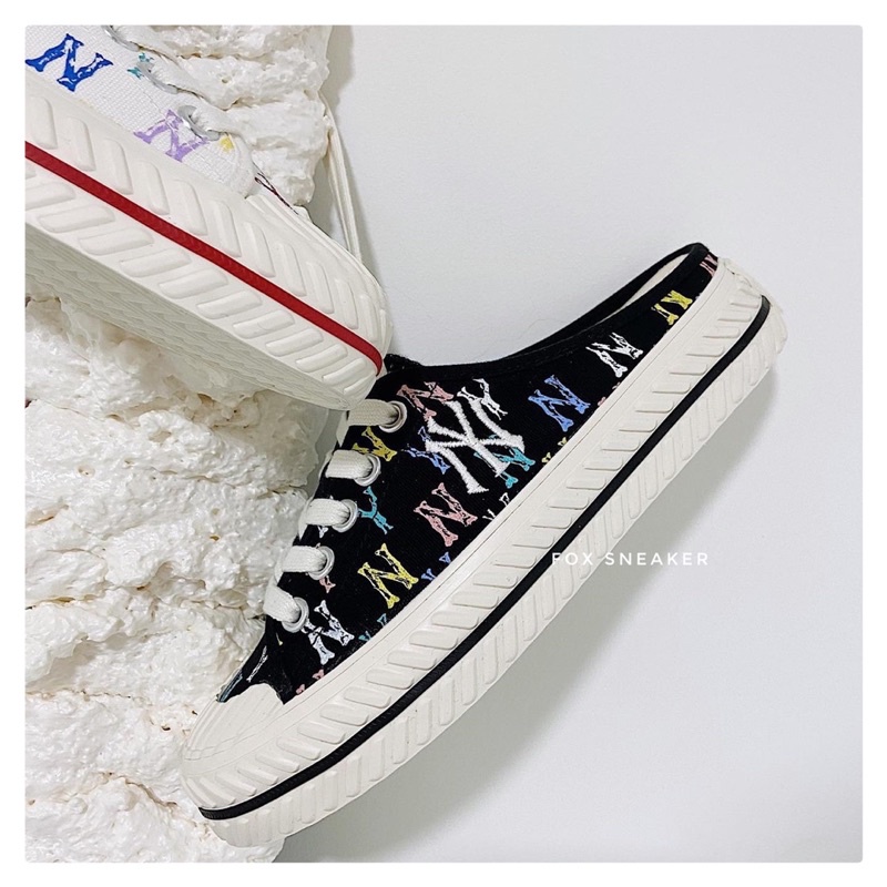 Fox Sneaker - Giày MlB Monogram đen &amp; trắng chính hãng giá tốt