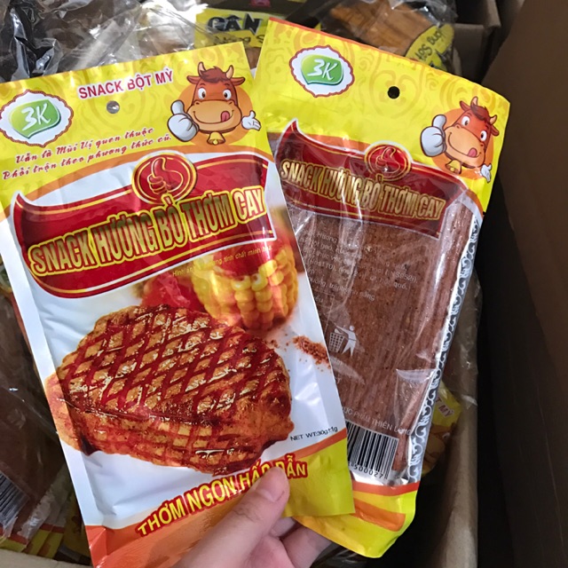 Snack bò thơm cay 50goi