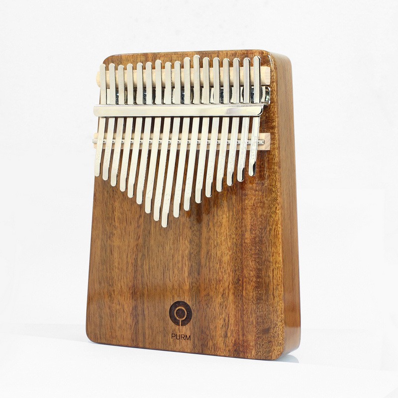 Đàn kalimba 17 phím gỗ nguyên khối Mahagony PURM000007-PHỦ BÓNG NANO CAO CẤP