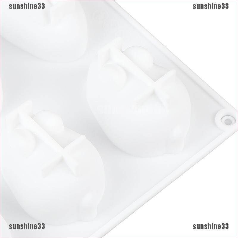 Khuôn Silicone Tạo Hình Thỏ 3D Trang Trí Bánh