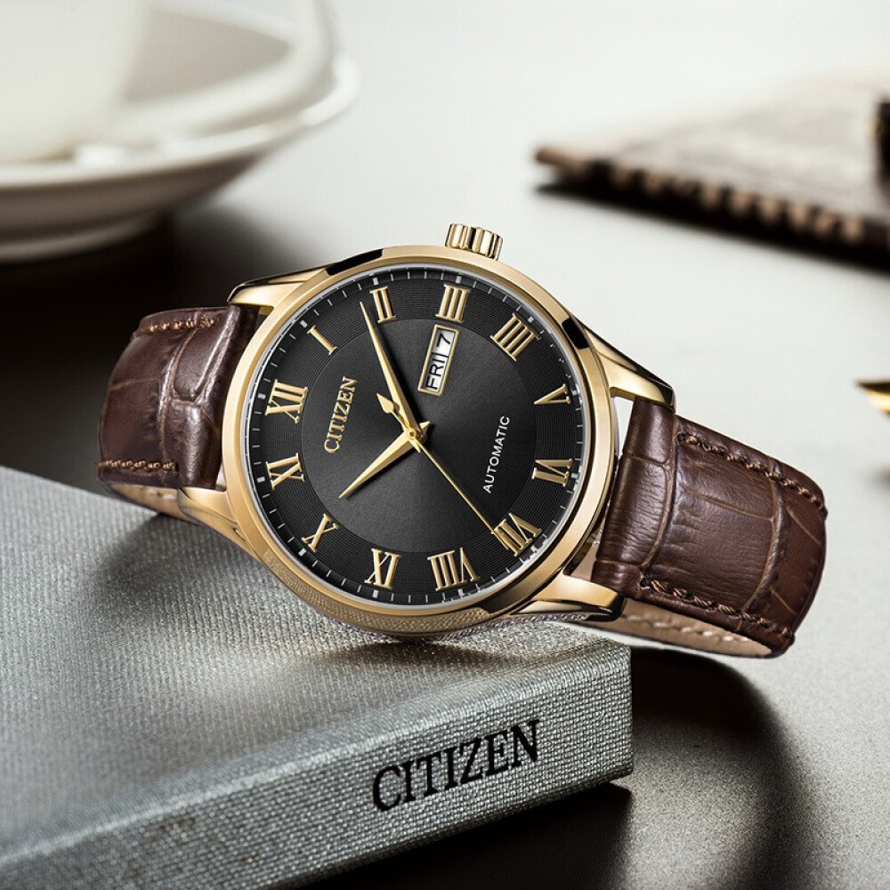 Đồng Hồ Nam Citizen Dây Da NH8363-14H - Mặt Đen