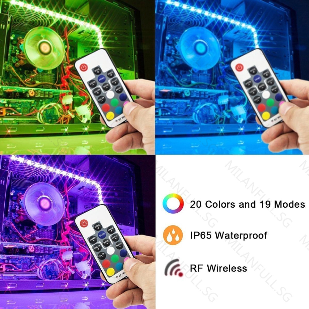 Bộ Dây Đèn LED RGB Dành Cho Máy Chơi Game Asus Aura Mid Tower PC