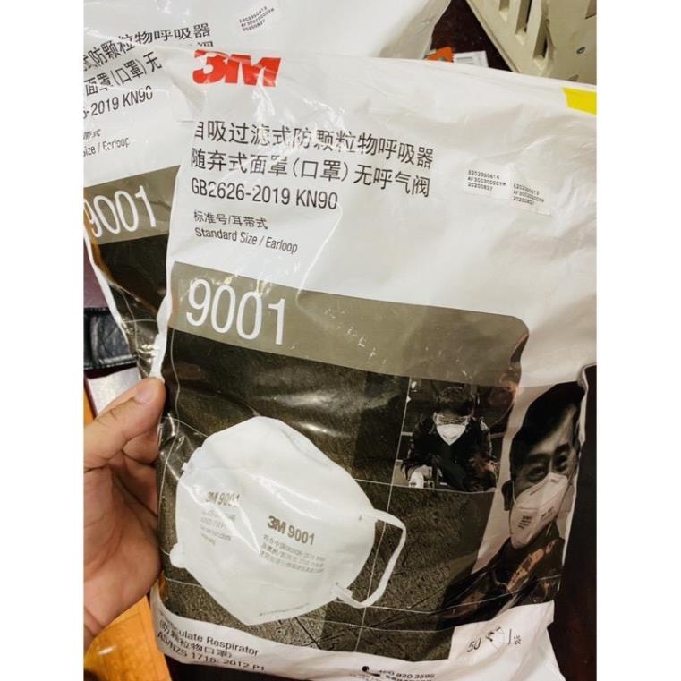 Khẩu trang chuyên dụng 3M 9001 (chống khói bui nano PM2.5) BHGT | BigBuy360 - bigbuy360.vn