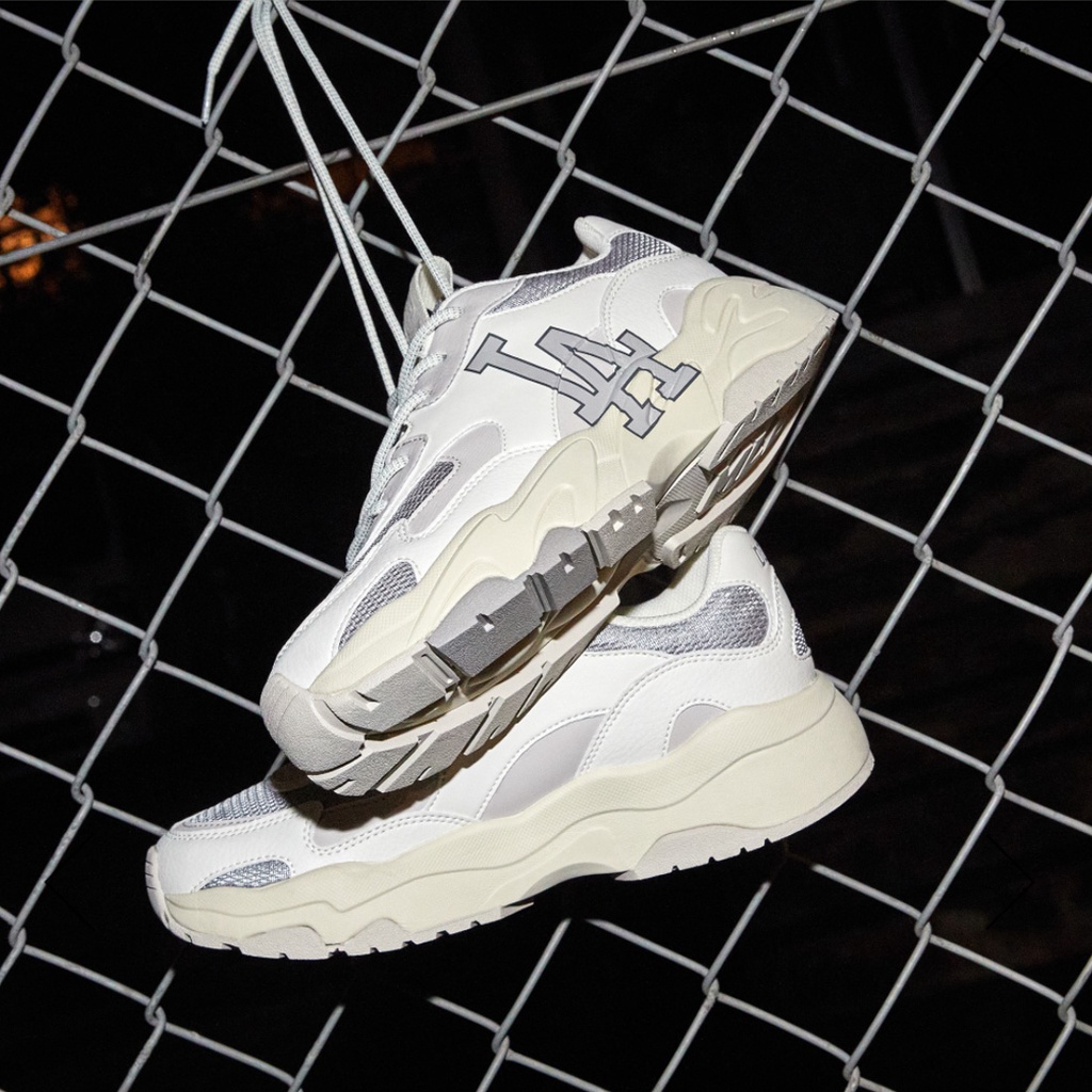 Giày MLB Big Ball Chunky Lite LA xám mờ - Grey-07M