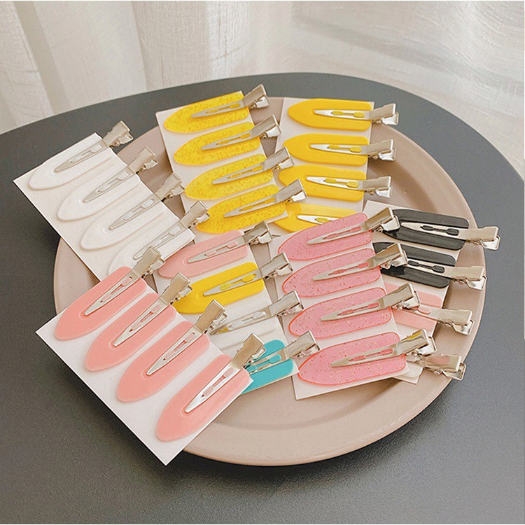 [Mã SKAMCLU8 giảm 10% cho đơn từ 100K] Set 4 kẹp tóc cố định tóc khi tạo kiểu tóc mái cực HOT