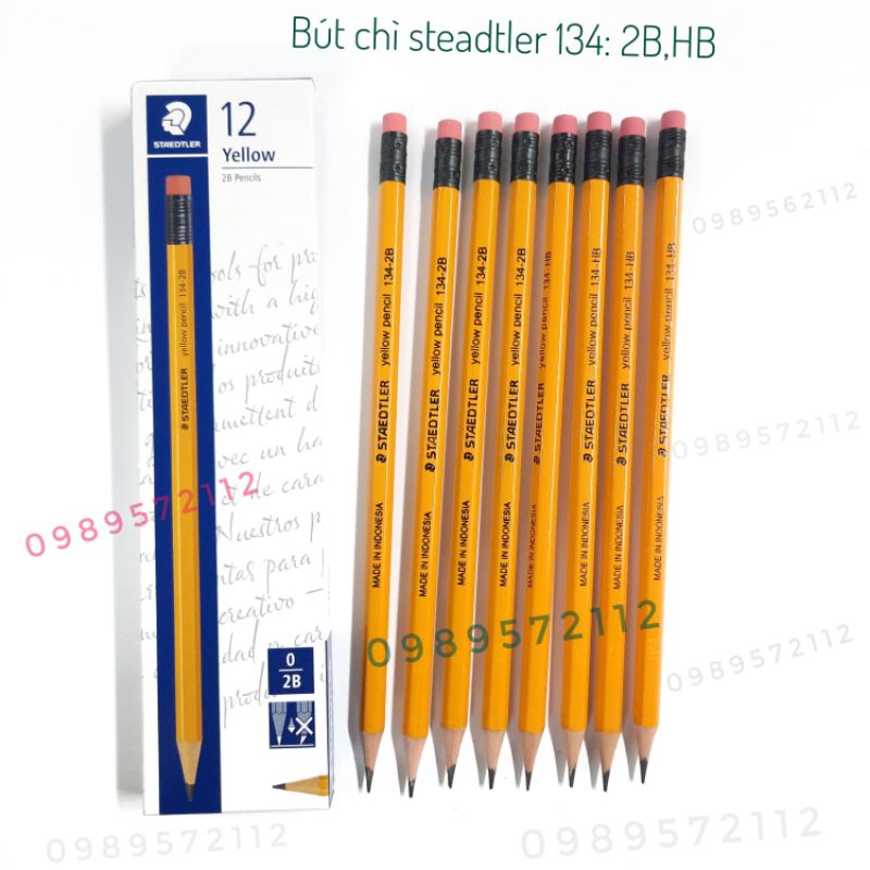 Bút chì đức Staedtler 2B,HB- 134 (hộp 12 cái)