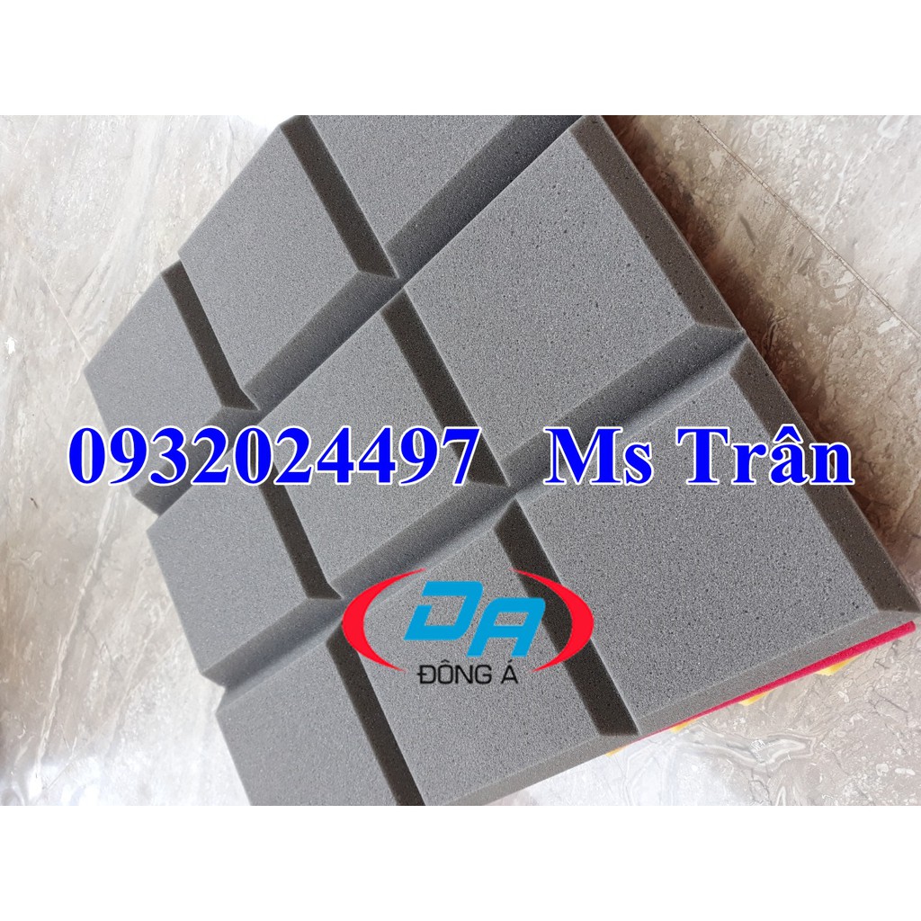 Tấm mút tiêu âm cách âm 3D 9 ô vuông KT 50 x 50 x 5cm