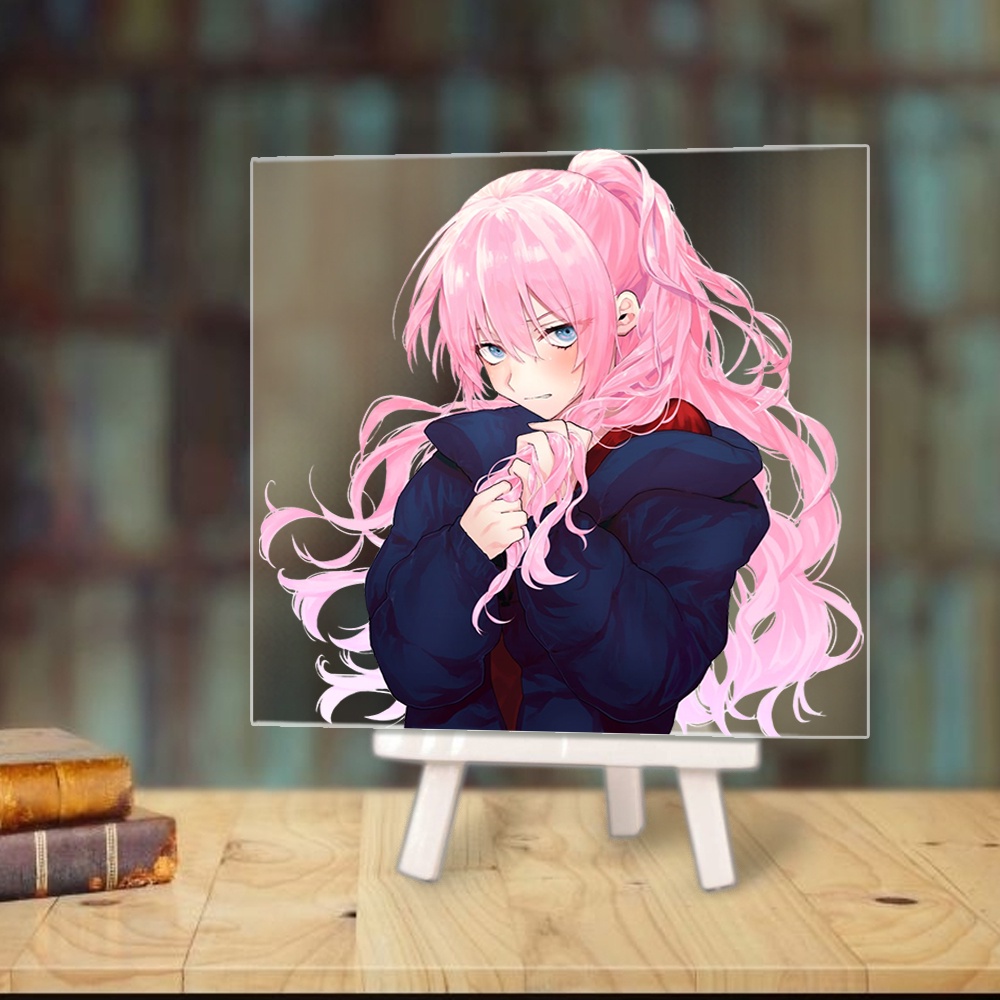 Tranh kính That Girl Is Not Just Cute BẠN GÁI TÔI KHÔNG CHỈ DỄ THƯƠNG anime chibi góc học tập giá gỗ