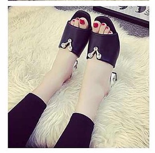Dép guốc chữ V đá(T)