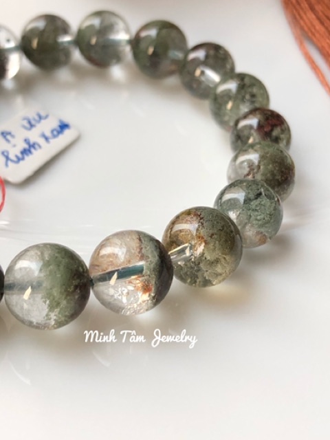 Vòng tay phong thuỷ ưu linh xanh 10 ly-Minh Tâm Jewelry