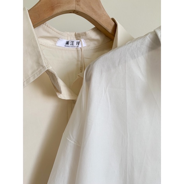 Sơmi kate trơn tay dài t501 @rem.clothing