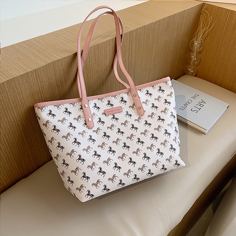 Túi tote IELGY sức chứa lớn in họa tiết thời trang mùa hè cho nữ