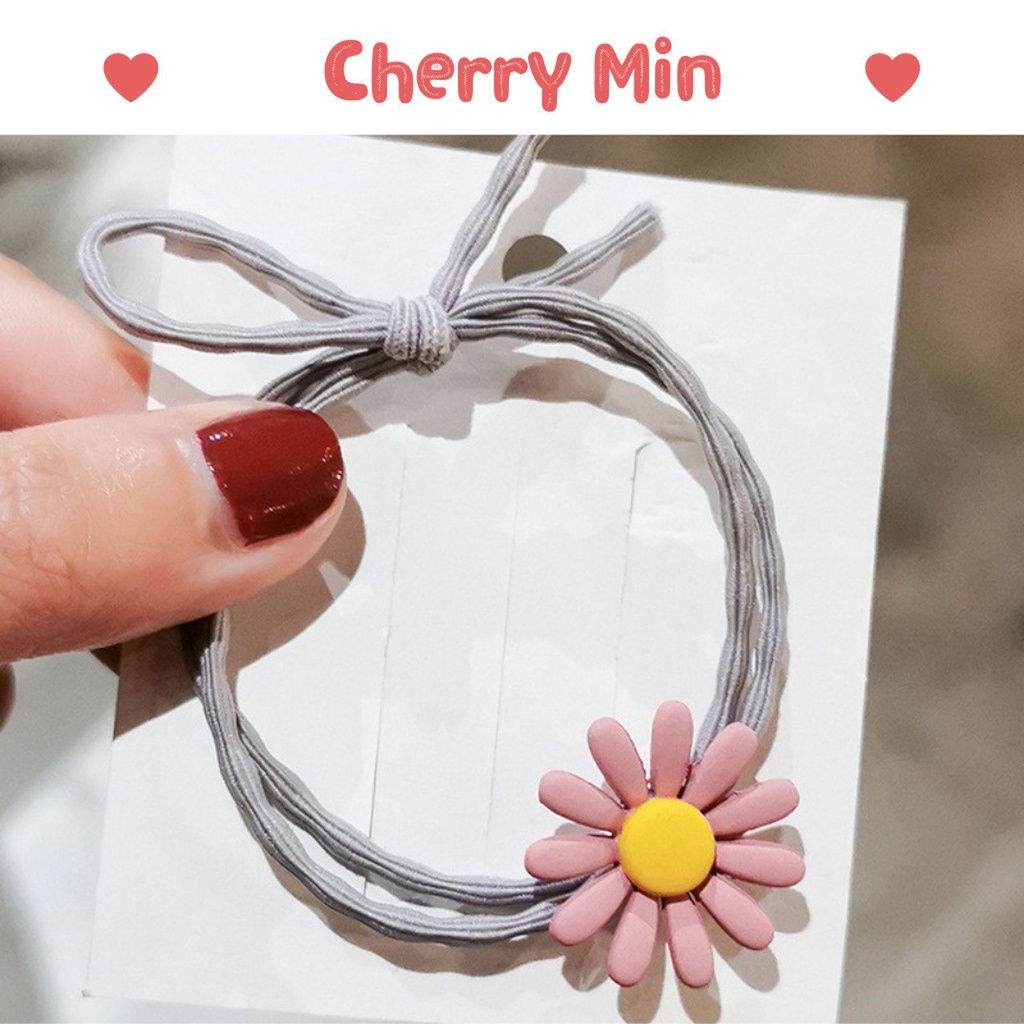Dây buộc tóc hoa cúc CHERRY MIN