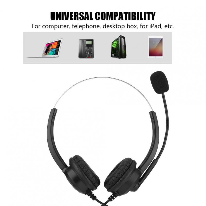 Bộ tai nghe chuyên dụng micro xoay 360 độ cho Call Center | BigBuy360 - bigbuy360.vn