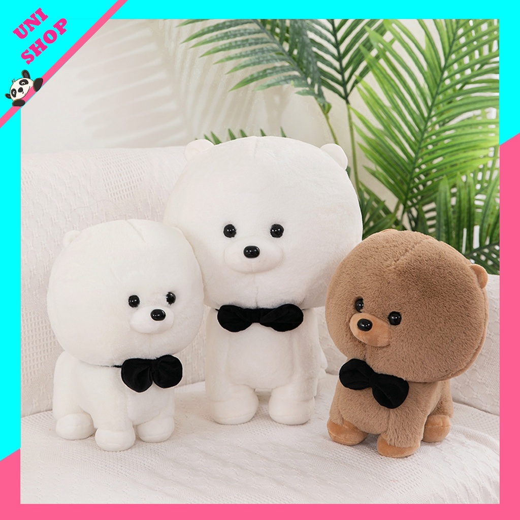 Gấu bông chó đứng, cún nhồi bông lông mịn hàng siêu đẹp, quà tặng gấu bông
