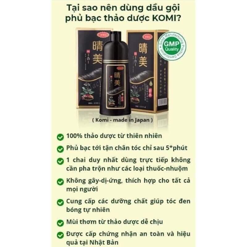 ✅ Dầu gội phủ bạc Komi Nhật | BigBuy360 - bigbuy360.vn