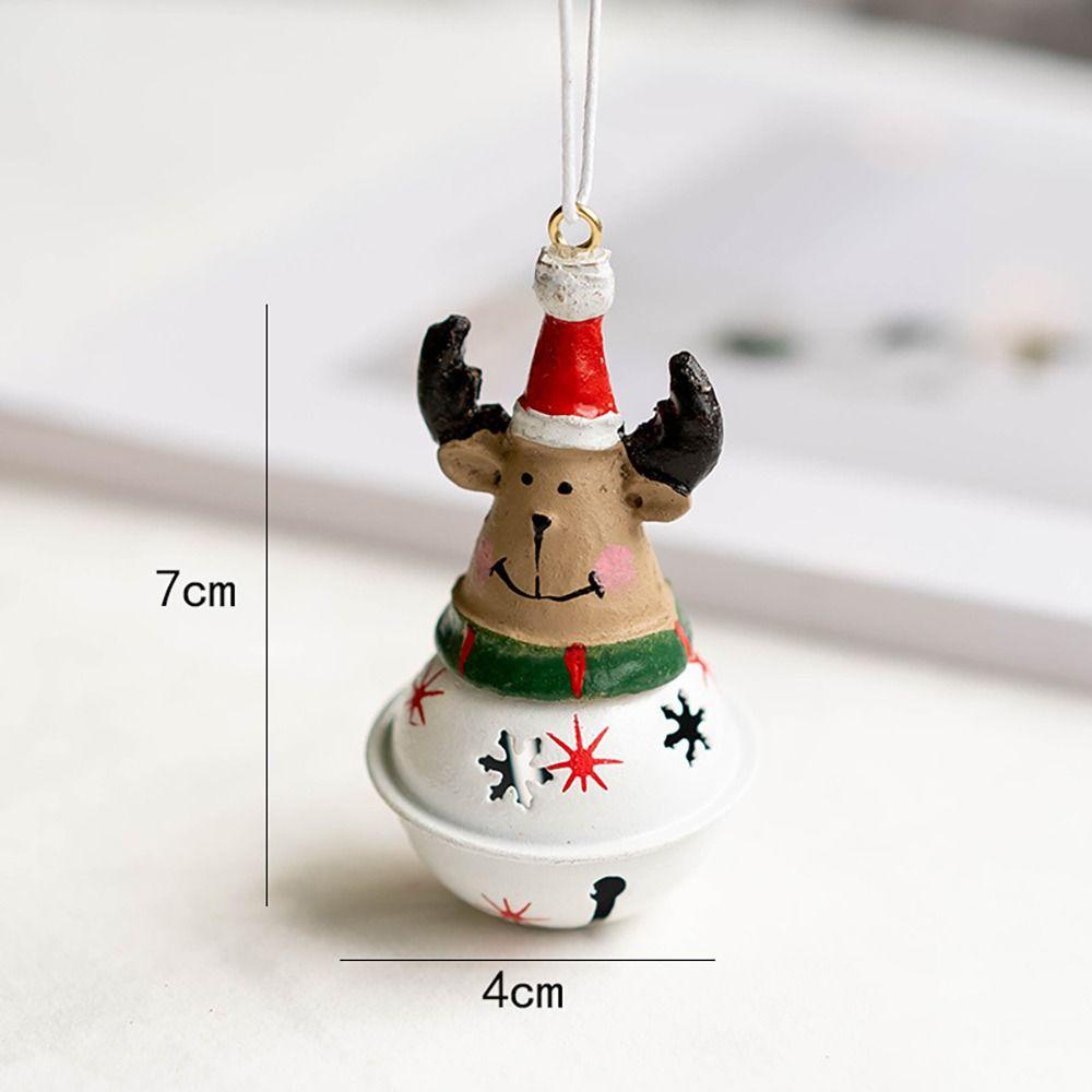 MUVAKO Chuông Treo Trang Trí Cây Thông Noel Hình Người Tuyết Tuần Lộc